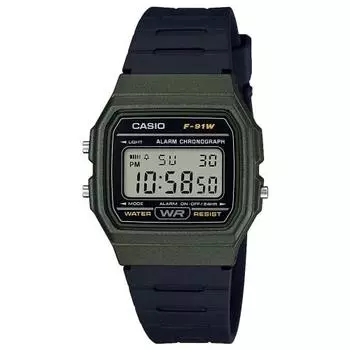 Часы Casio Коллекция Casio F-91WM-3AJH черные