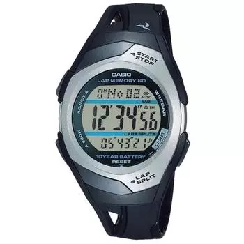 Часы Casio Коллекция Casio Sports Wrap Split Совместимый секундомер STR-300CJ-1JH Мужской Черный