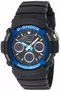 Часы CASIO Overseas Модель Цифровые Аналоговые Часы Синие Реимпортированный Продукт G-SHOCK AW-591-2ADR [Часы]