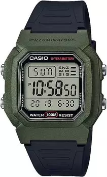 Часы CASIO Standard Digital Genuine BOX Green Metallic Overseas Model [Casio] W-800HM-3AV мужские [Товар]