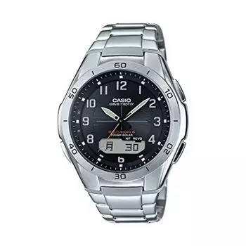 Часы CASIO WAVECEPTOR 6 станций мирового радио солнечного анаджи WVA-M640D-1A2JF Мужские