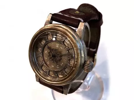 Часы Часы Koji Shinohara 14486951 Темно-коричневые [Handmade JHA] Мужские