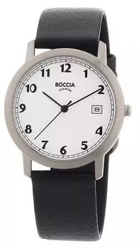 Часы черные [Boccia Titanium] 510-95 мужские чёрный