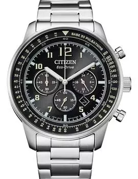 Часы CITIZEN Eco-Drive Chronograph из нержавеющей стали, Япония CA4500-83E