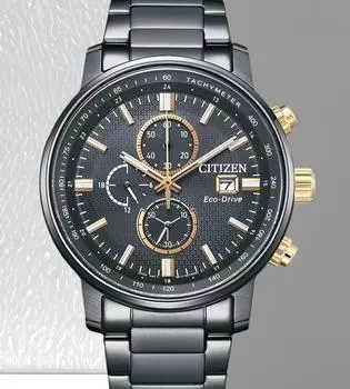 Часы CITIZEN Eco-Drive Chronograph с сапфировым стеклом из нержавеющей стали CA0846-81E