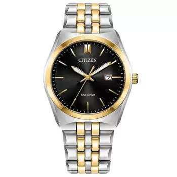 Часы CITIZEN Eco-Drive из двухцветной нержавеющей стали BM7334-58E