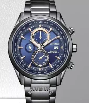 Часы CITIZEN Eco-Drive с радиоуправлением Perpetual Blue Dial SS AT8265-81L