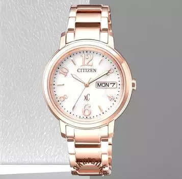 Часы Citizen XC Eco-Drive из нержавеющей стали с сапфировым розовым золотом EW2422-55A