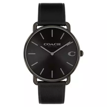 Часы Coach Original 14602719 Elliott 41 мм серо-черный циферблат Sunray кожа [COACH] мужские