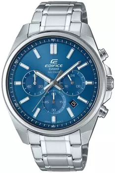 Часы Edifice серебристые [Casio] []EFV-650DJ-2AJF EFV-650DJ-2AJF мужские синий