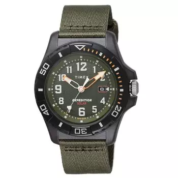 Часы Expedition Ocean Expedition Ocean Green Dial Ocean Пластик Минеральное стекло Solar 5 ATM Водонепроницаемость 44MM Часы TW2V40400 Зеленый [TIMEX]