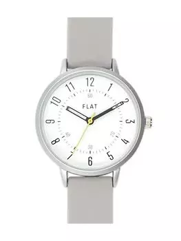 Часы FLAT Simple Rubber Belt Watch GY Grey [Подписаться] Y00421S-1 Женские серый