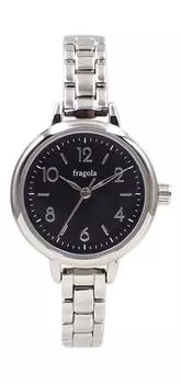 Часы Fragola Standard Form Metal Watch Silver [Подписаться] N02421S-2 SV/BK женские чёрный