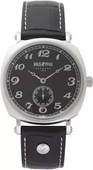 Часы G41002SB подлинные импортные черные [золотой файл]
