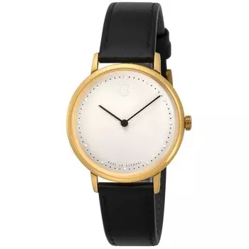 Часы GROPIUS 2-стрелочные Gropius Ivory Dial Stainless Steel Quartz 38MM Germany Watch [Duffa] Желтый/Синий/Красный DF-9020-04-SET [Товар]