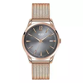 Часы HENRY LONDON Unisex Finchley 39 мм из розового золота и нержавеющей стали [Henry London] Мужские Женские HL39-M-0118 [Товар]