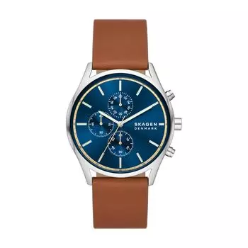 Часы HOLST CHRONOGRAPH SKW6916 Коричневый [Skagen] Мужские коричневый