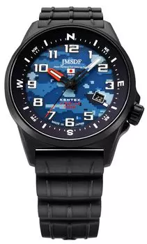 Часы JSDF Combat Solar Navy Black [KENTEX] S715M-18 мужские синий