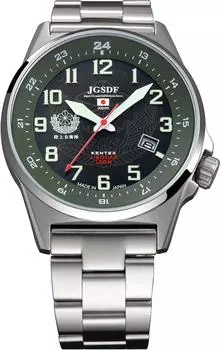 Часы JSDF STANDARD Solar Ground Force Модель Military Silver [KENTEX] Самооборона S715M-04