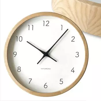 Часы KATOMOKU Muku 7 Natural Continuous Second Arrow Movement Controlled km-60NARC 306 мм (Радиочасы)