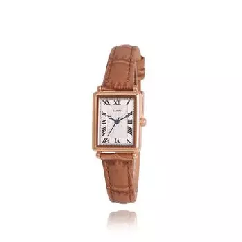 Часы LLOYD Awesome Square Soft Classic Square из кожи какао LL2G20901XGN