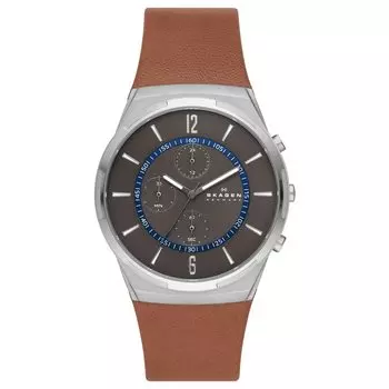 Часы MELBYE CHRONOGRAPH SKW6805 Коричневые [Skagen] Мужские коричневый