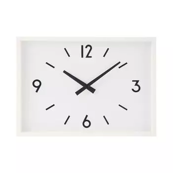 Часы MUJI Station, белые, ширина 315 x глубина 43 x высота 225 мм 82928501/MJ-WCJS1