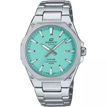 Часы мужские CASIO EDIFICE EFR-S108DJ-2BJF [EDIFICE 3-стрелочные аналоговые мужские с металлическим ремешком] круглые серебристые