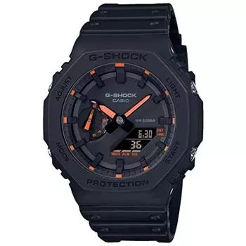 Часы мужские CASIO G-SHOCK GA-2100-1A4JF NEON ACCENT черные НОВЫЕ из Японии