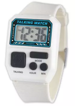 [Часы] Наручные говорящие часы Voice Clock TPW101T-WT Белые белый