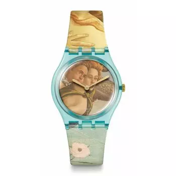Часы NASCITA DI VENERE BY SANDRO BOTTICELLI SWATCH ART JOURNEY 2023 GZ360 Blue [Swatch] синий