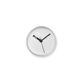 Часы настенные Lemnos подвесные аналоговые Extra Normal Clock белые алюминиевые Extra Normal Clock WH Lemnos RM24-07 белый