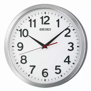 Часы настенные радиочасы Seiko аналоговые металлическая рамка KX227S