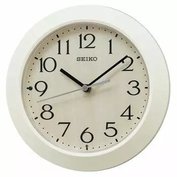 Часы настенные Seiko Clock Double Use Table Clock Natural Radio Analog Ivory Body Diameter x KX245A Size 20.3 4.4cm слоновая кость