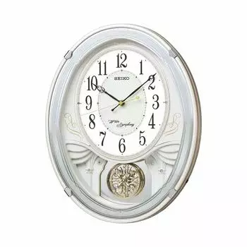 Часы настенные Seiko мелодия часы радио аналоговые тройной выбор мелодии декоративный маятник белый жемчуг AM258W