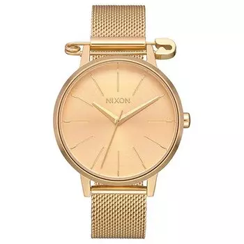 Часы NIXON Boys с золотым сетчатым браслетом и мотивом английской булавки A12293223 [Nixon] женские [Товар]