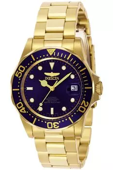 Часы Pro Diver Automatic, корпус 40 мм, ремешок из нержавеющей стали, синий циферблат, 8930 [Invicta], мужские [Товар]