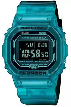 Часы с Bluetooth Turquoise Blue Skeleton [Casio] G-Shock [] DW-B5600G-2JF Мужские