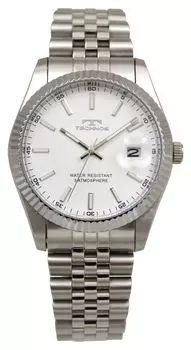 Часы с датой T6C10SW Silver [Technos] Мужские белый