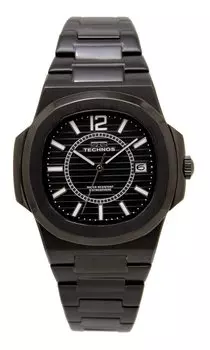 Часы с датой T9B44BB Black [Technos] Мужские чёрный