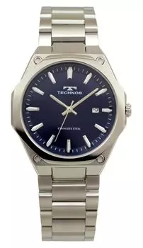 Часы с датой T9C1SN Silver [Technos] Мужские синий