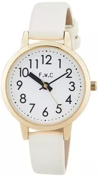Часы с кожаным ремешком Analog Master White [Fieldwork] MKL2301-1 женские белый