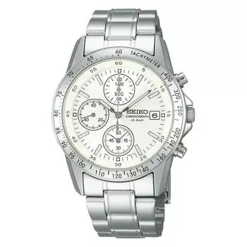 [Часы Seiko] Часы Seiko Selection мужские кварцевые часы-хронограф SBTQ039 серебристые
