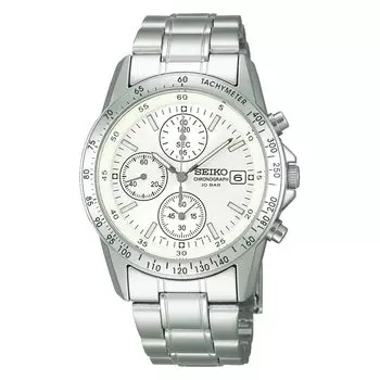 [Часы Seiko] Часы Seiko Selection мужские кварцевые часы-хронограф SBTQ039 серебристые