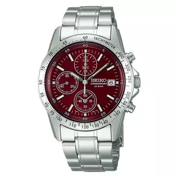 [Часы Seiko] Часы Seiko Selection мужские кварцевые часы-хронограф SBTQ045 серебристые