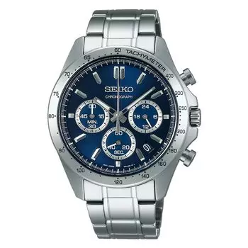 [Часы Seiko] Часы Seiko Selection Quartz Chronograph (3 горизонтальных глаза) SBTR011 Мужской серебряный