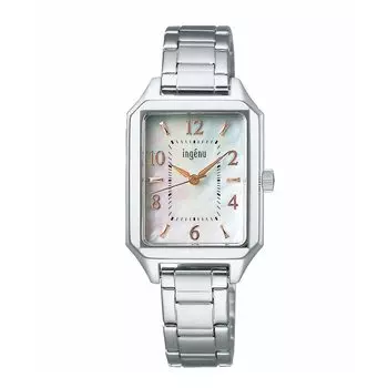 [Часы Seiko] Кварцевые часы Angne Square AHJK467 женские серебряные серебряный