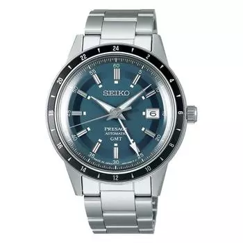 Часы SEIKO Presage Style 60 s SSK009 с автоматическим механизмом GMT и синим и серым циферблатом SARY229 / SSK009J1