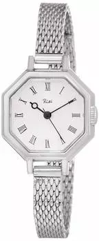 [Часы Seiko] Riki Riki Octagonal Classic Riki Watanabe Design [Восьмиугольные] Часы с мотивом из винтажного стекла AKQK454 Женские серебряные