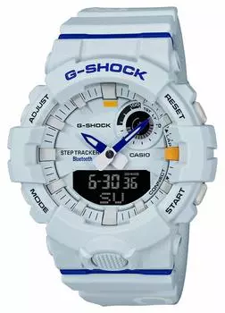 Часы-шагомер с Bluetooth, белые [Casio] G-Shock GBA-800DG-7AJF мужские